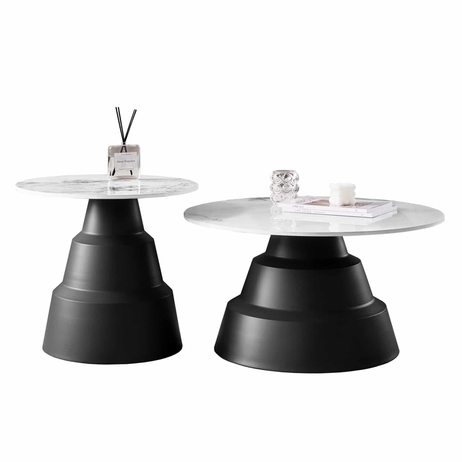 ΣΕΤ 2 ΤΡΑΠΕΖΙΑ ΣΑΛΟΝΙΟΥ LIDOX HM18306.02 SINTERED STONE TOP- SNOW WHITE ΧΡΩΜΑ Φ50 & Φ70 ΣΕΤ 2 ΤΡΑΠΕΖΙΑ ΣΑΛΟΝΙΟΥ LIDOX HM18306.02 SINTERED STONE TOP- SNOW WHITE ΧΡΩΜΑ Φ50 & Φ70