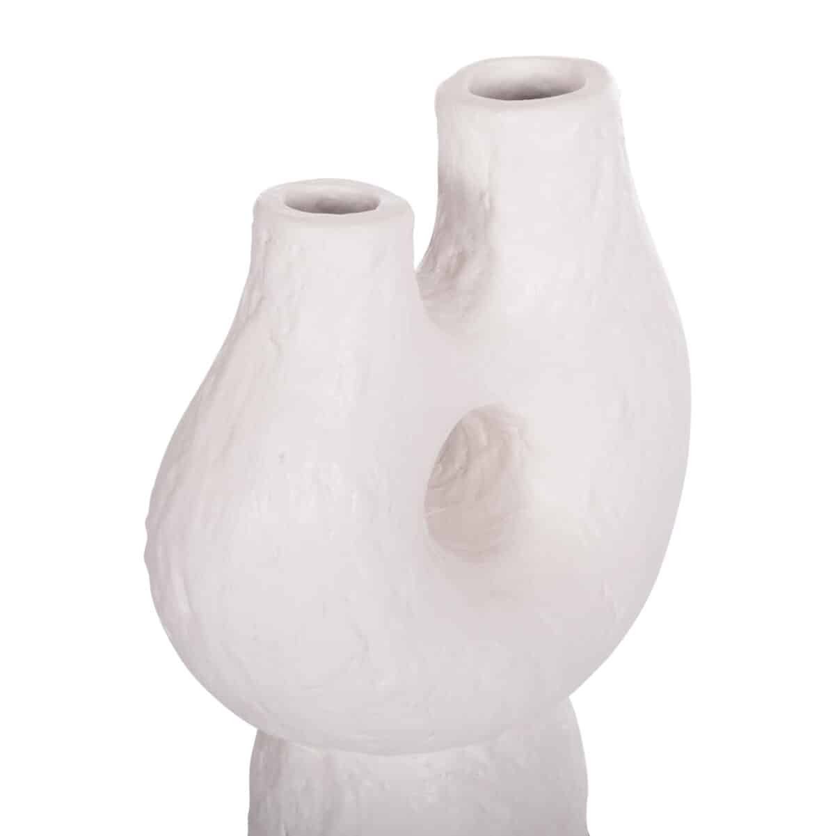 ΣΕΤ 2ΤΜΧ ΕΠΙΤΡΑΠΕΖΙΑ ΔΙΑΚΟΣΜΗΤΙΚΑ ΒΑΖΑ NAMENTIS HM21143.02 ΤΕΡΑΚΟΤΑ ΛΕΥΚΟ & ΒΥΣΣΙΝΙ - Image 4