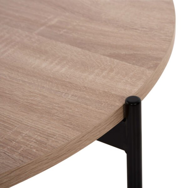 ΣΕΤ 2ΤΜΧ ΤΡΑΠΕΖΙΑ ΣΑΛΟΝΙΟΥ RONDA HM21089.02 MDF ΣΟΝΑΜΑ Φ80εκ & Φ50εκ - Image 7