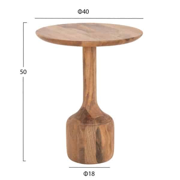 ΣΕΤ 3 ΣΤΡΟΓΓΥΛΑ ΤΡΑΠΕΖΑΚΙΑ ΣΑΛΟΝΙΟΥ GOBLET HM18348 ΞΥΛΟ ΑΚΑΚΙΑΣ Φ50x60Υεκ - Image 3