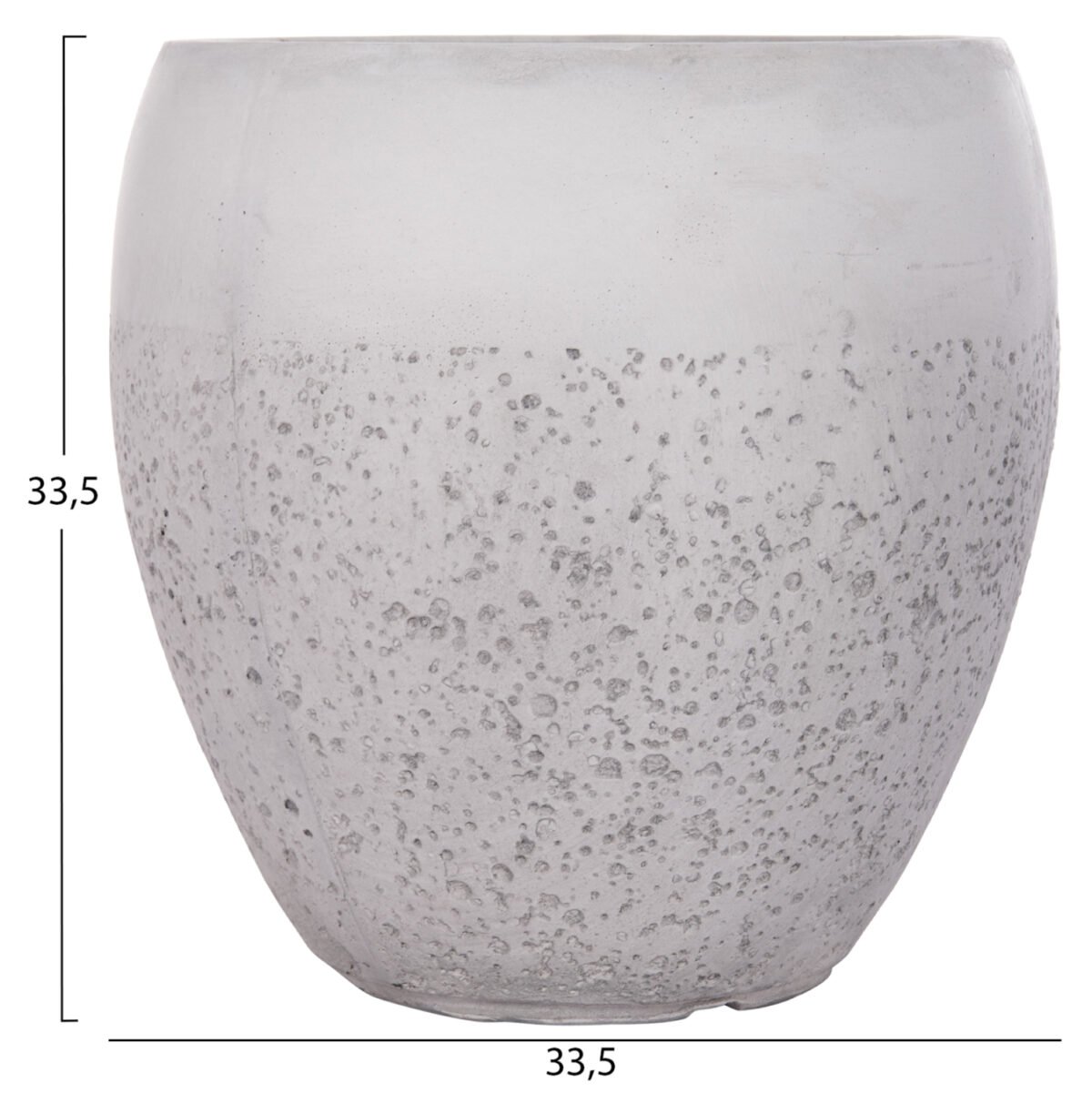 ΣΕΤ 3ΤΜΧ ΓΛΑΣΤΡΕΣ ΣΕΙΡΑ GARDENER HM4718 FIBERCLAY ΛΕΥΚΟ Φ55x54Υεκ - Image 5