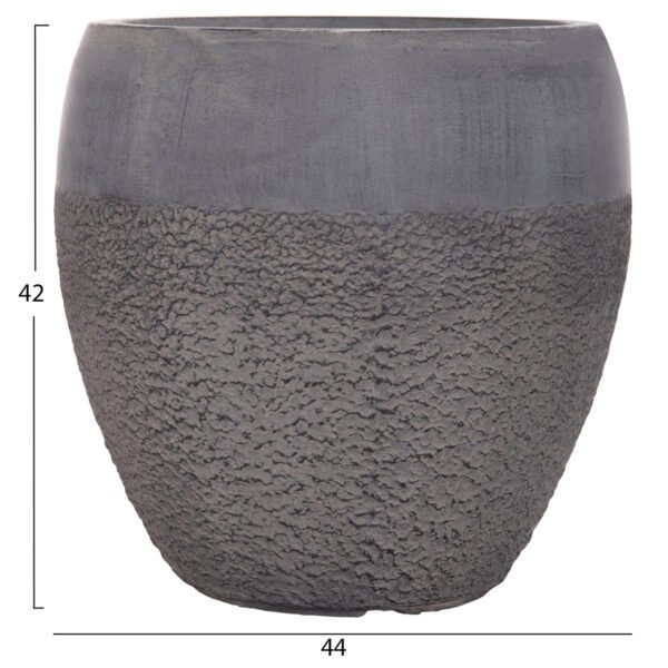 ΣΕΤ 3ΤΜΧ ΓΛΑΣΤΡΕΣ ΣΕΙΡΑ GARDENER HM4725 FIBERCLAY-ΣΕ ΣΚΟΥΡΟ CEMENT ΧΡΩΜΑ Φ55x54Υεκ - Image 4