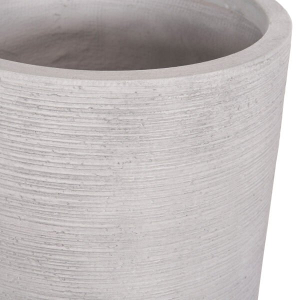 ΣΕΤ 3ΤΜΧ ΓΛΑΣΤΡΕΣ ΚΥΛΙΝΔΡΟΙ ΣΕΙΡΑ GARDENER HM4721 FIBERCLAY-ΧΡΩΜΑ CEMENT Φ42x78Υεκ - Image 8