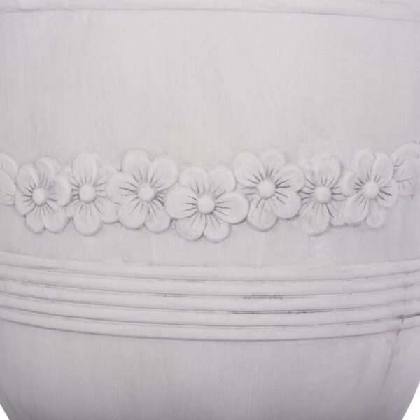 ΣΕΤ 3ΤΜΧ ΓΛΑΣΤΡΕΣ ΜΕ ΑΝΑΓΛΥΦΟ GARDENER HM4729 FIBERCLAY-ΣΕ ΥΠΟΛΕΥΚΟ Φ58x72.5Υεκ - Image 9