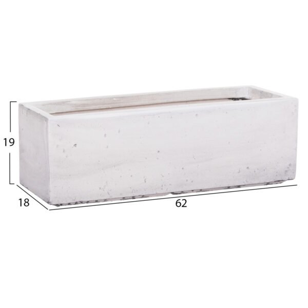 ΣΕΤ 3ΤΜΧ ΓΛΑΣΤΡΕΣ ΟΡΘΟΓΩΝΙΕΣ GARDENER HM4723 FIBERCLAY ΓΚΡΙ CEMENT 81x30x30Υεκ. - Image 5