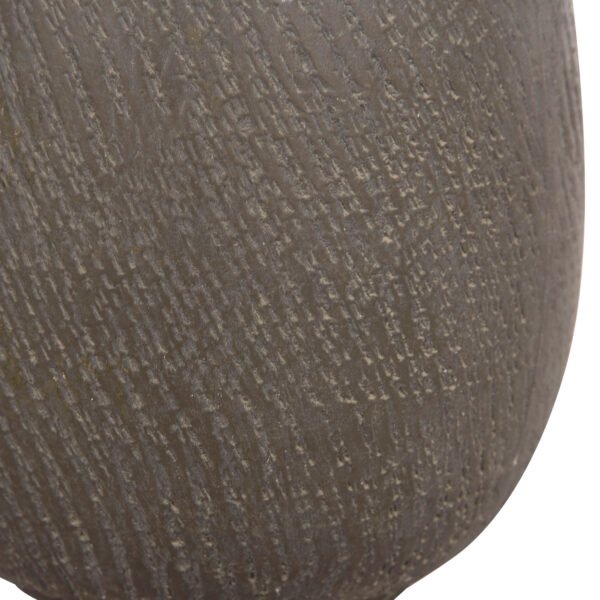 ΣΕΤ 4ΤΜΧ ΓΛΑΣΤΡΕΣ ΣΤΡΟΓΓΥΛΕΣ GARDENER HM4726 FIBERCLAY ΓΚΡΙΖΟΠΡΑΣΙΝΟ Φ52x55Υεκ - Image 10