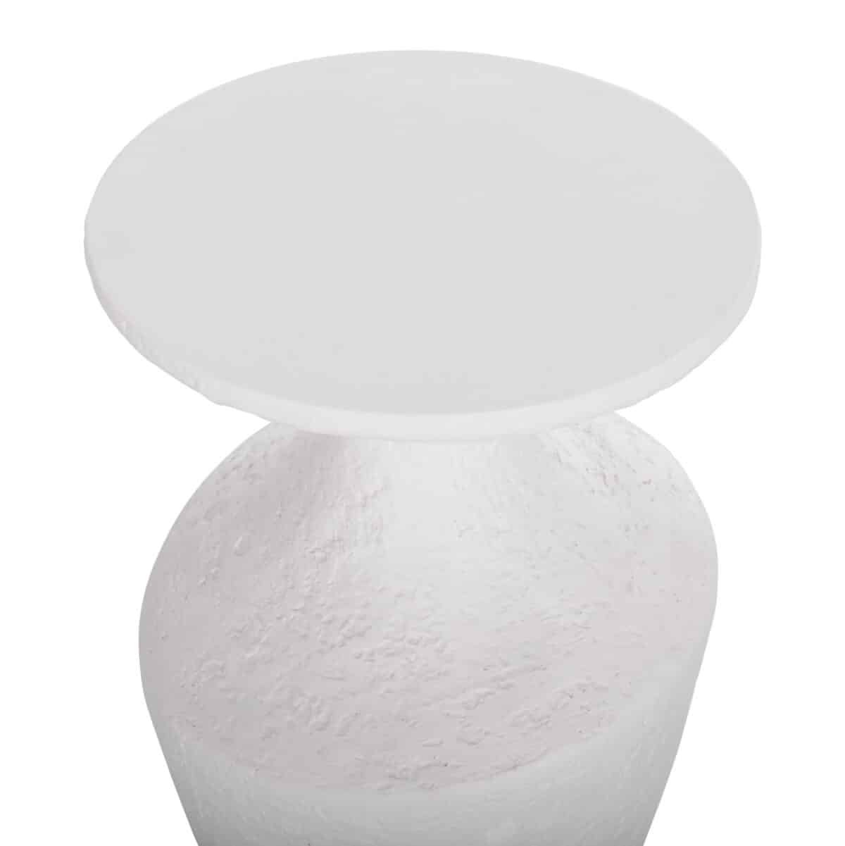 ΣΕΤ ΒΟΗΘΗΤΙΚΑ ΤΡΑΠΕΖΙΑ REBON 2ΤΜΧ HM21137.02 FIBER CEMENT ΣΕ ΛΕΥΚΟ--Φ40εκ & Φ27,5εκ - Image 4