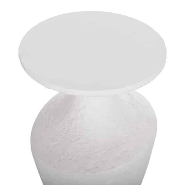 ΣΕΤ ΒΟΗΘΗΤΙΚΑ ΤΡΑΠΕΖΙΑ REBON 2ΤΜΧ HM21137.02 FIBER CEMENT ΣΕ ΛΕΥΚΟ--Φ40εκ & Φ27,5εκ - Image 4