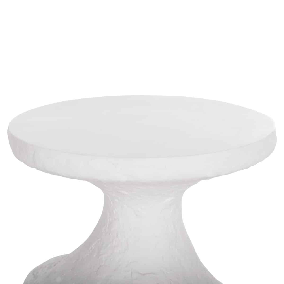 ΣΕΤ ΒΟΗΘΗΤΙΚΑ ΤΡΑΠΕΖΙΑ REBON 2ΤΜΧ HM21137.02 FIBER CEMENT ΣΕ ΛΕΥΚΟ--Φ40εκ & Φ27,5εκ - Image 5