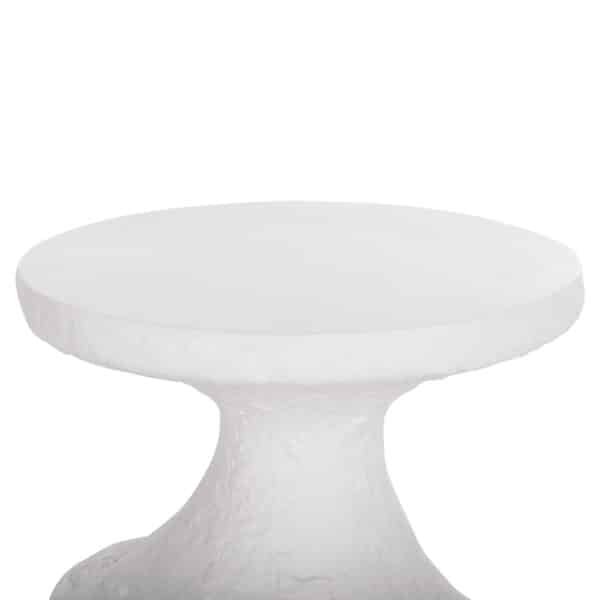 ΣΕΤ ΒΟΗΘΗΤΙΚΑ ΤΡΑΠΕΖΙΑ REBON 2ΤΜΧ HM21137.02 FIBER CEMENT ΣΕ ΛΕΥΚΟ--Φ40εκ & Φ27,5εκ - Image 5