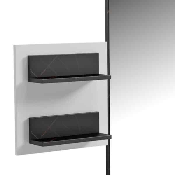 ΣΕΤ ΕΙΣΟΔΟΥ 2ΤΜΧ CHERYL HM21276.01 ΜΕΛΑΜΙΝΗ ΣΕ ΛΕΥΚΟ--ΟΨΗ ΜΑΥΡΟ ΜΑΡΜΑΡΟ - Image 9