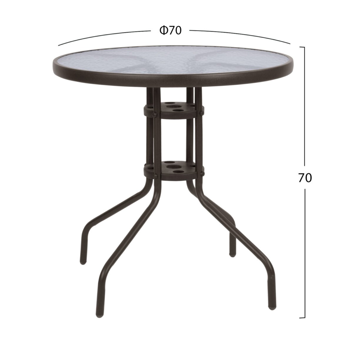 ΣΕΤ ΕΞΩΤ. ΧΩΡΟΥ 3ΤΜΧ HM10712 ΚΑΦΕ ΜΕΤΑΛΛΟ-ΓΥΑΛΙ ΑΣΦΑΛΕΙΑΣ-ΚΑΦΕ TEXTILENE - Image 2