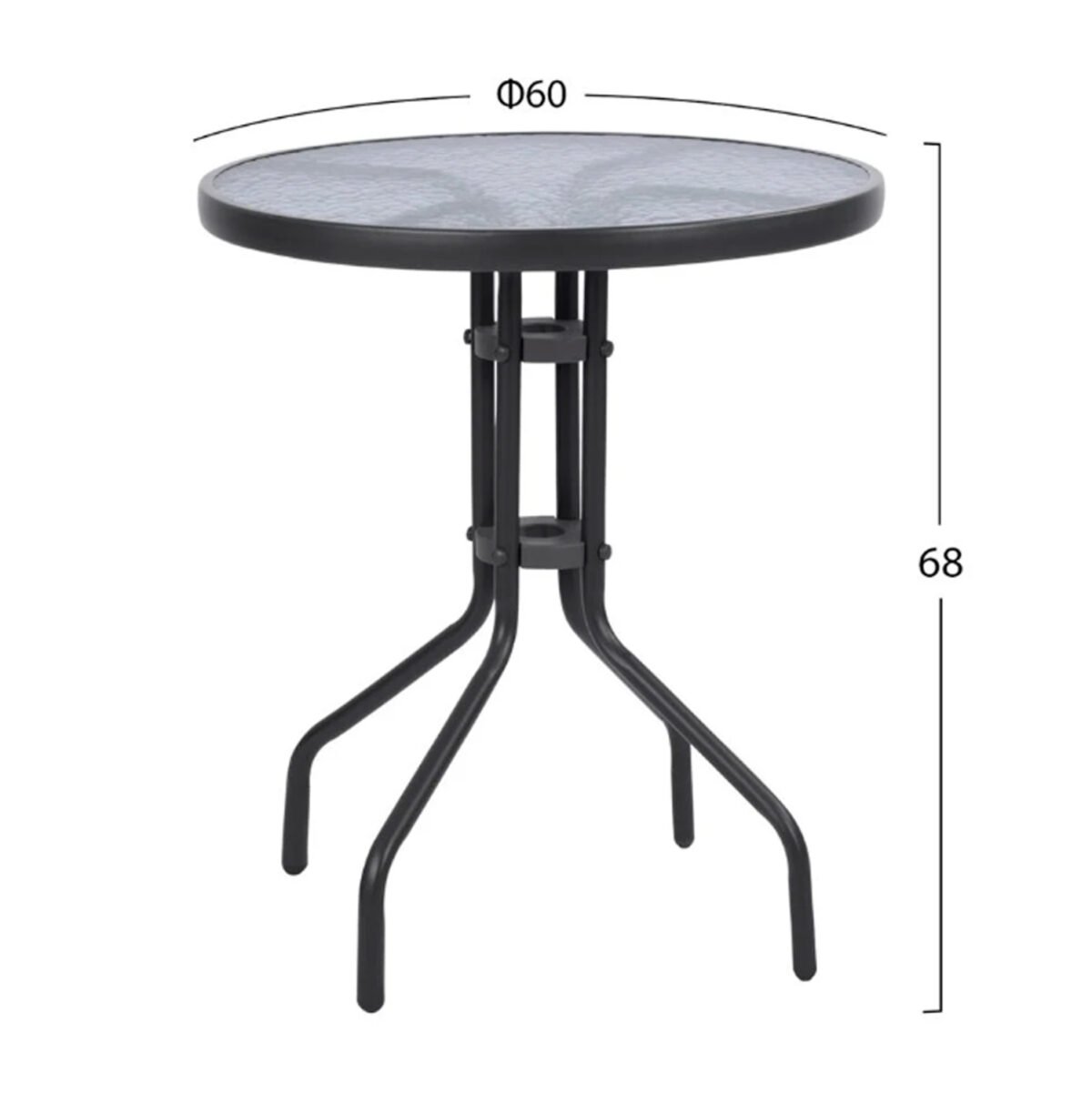 ΣΕΤ ΕΞΩΤ.ΧΩΡΟΥ 3ΤΜΧ LIMA HM21110 ΤΡΑΠΕΖΙ ΜΕ 2 ΠΟΛΥΘΡΟΝΕΣ- ΓΚΡΙ ΧΡΩΜΑ - Image 2