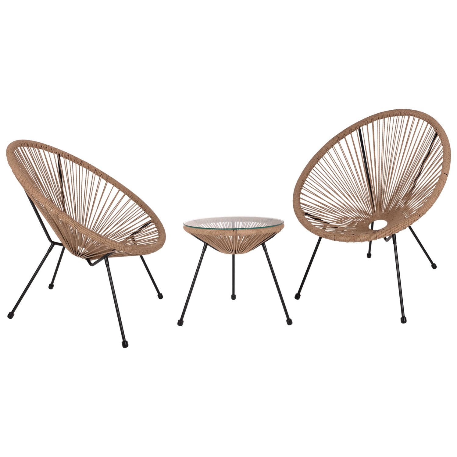 ΣΕΤ ΕΞΩΤΕΡΙΚΟΥ ΧΩΡΟΥ 3ΤΜΧ ACAPULCO HM21100 TWISTED WICKER-ΜΕΤΑΛΛΟ ΣΕΤ ΕΞΩΤΕΡΙΚΟΥ ΧΩΡΟΥ 3ΤΜΧ ACAPULCO HM21100 TWISTED WICKER-ΜΕΤΑΛΛΟ