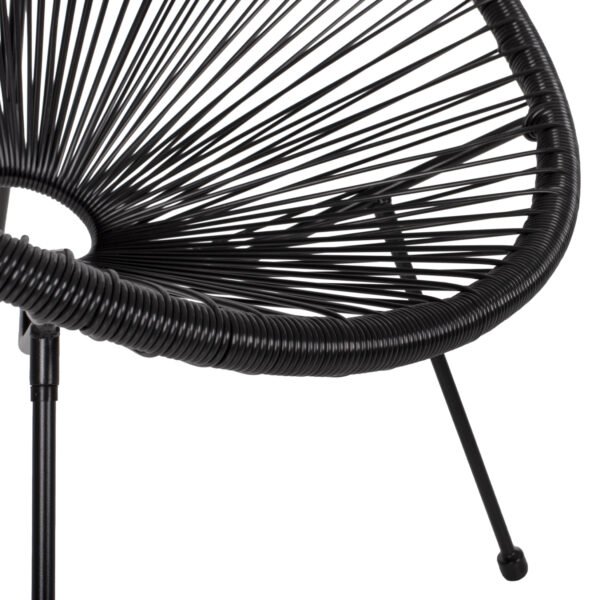 ΣΕΤ ΕΞΩΤΕΡΙΚΟΥ ΧΩΡΟΥ 3ΤΜΧ ACAPULCO HM21101 P.E.RATTAN-ΜΕΤΑΛΛΟ ΣΕ ΜΑΥΡΟ - Image 7