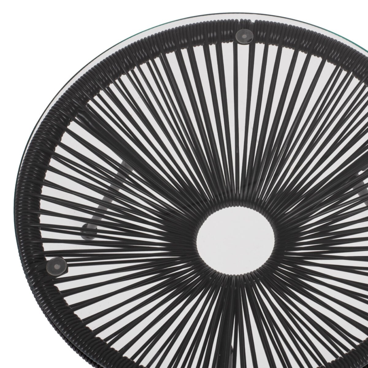 ΣΕΤ ΕΞΩΤΕΡΙΚΟΥ ΧΩΡΟΥ 3ΤΜΧ ACAPULCO HM21101 P.E.RATTAN-ΜΕΤΑΛΛΟ ΣΕ ΜΑΥΡΟ - Image 9