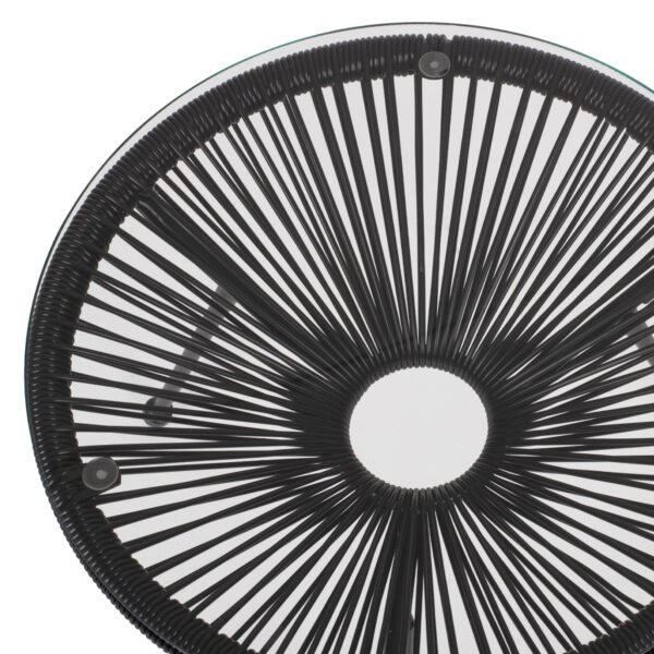 ΣΕΤ ΕΞΩΤΕΡΙΚΟΥ ΧΩΡΟΥ 3ΤΜΧ ACAPULCO HM21101 P.E.RATTAN-ΜΕΤΑΛΛΟ ΣΕ ΜΑΥΡΟ - Image 9