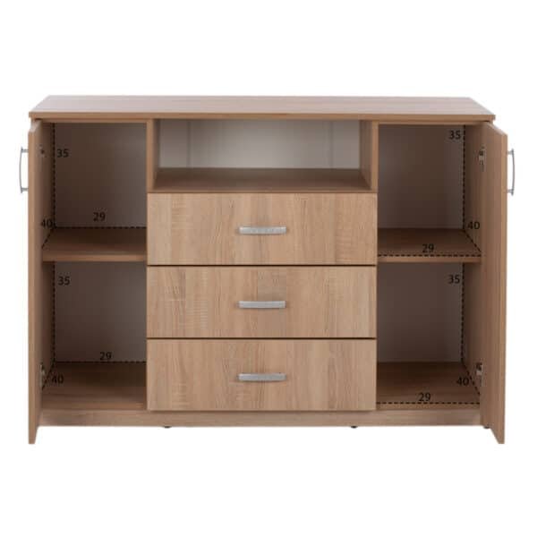 ΣΕΤ ΚΡΕΒΑΤΟΚΑΜΑΡΑΣ 5ΤΜΧ ADLER HM11758 ΜΕΛΑΜΙΝΗ SONAMA OAK-ΓΙΑ ΣΤΡΩΜΑ 160x200εκ - Image 5