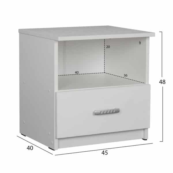 ΣΕΤ ΚΡΕΒΑΤΟΚΑΜΑΡΑΣ 5ΤΜΧ ADLER HM11758.03 ΜΕΛΑΜΙΝΗ ΛΕΥΚΗ-ΓΙΑ ΣΤΡΩΜΑ 160x200εκ - Image 6