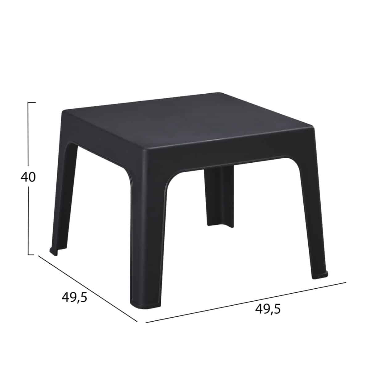 ΣΕΤ LOUNGE 3ΤΜΧ SLEEK HM21274.02 ΜΑΥΡΟ ΠΟΛΥΠΡΟΠΥΛΕΝΙΟ - Image 2