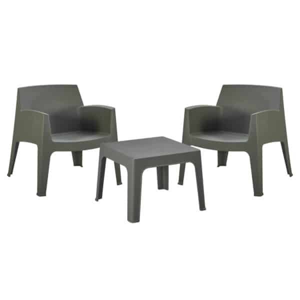ΣΕΤ LOUNGE 3ΤΜΧ SLEEK HM21274.05 DARK OLIVE GREEN ΠΟΛΥΠΡΟΠΥΛΕΝΙΟ