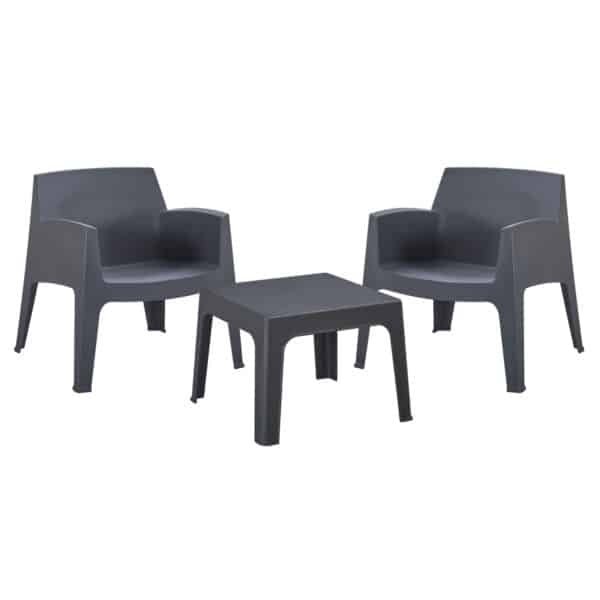 ΣΕΤ LOUNGE 3ΤΜΧ SLEEK HM21274.10 ΓΚΡΙ ΠΟΛΥΠΡΟΠΥΛΕΝΙΟ