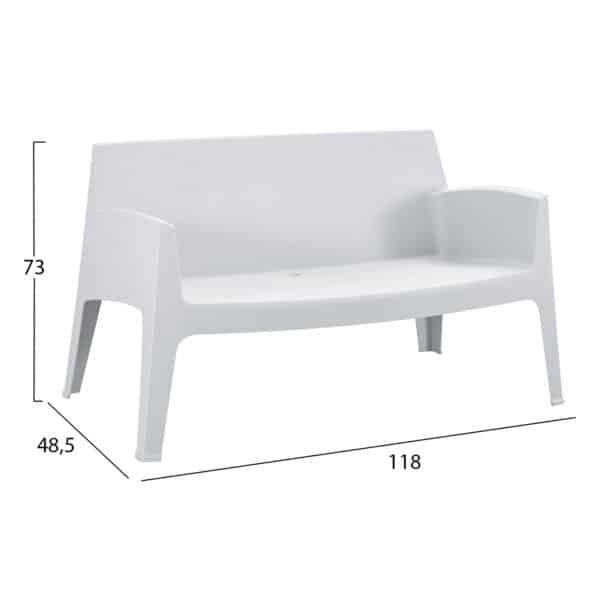 ΣΕΤ LOUNGE 4ΤΜΧ SLEEK HM21275.01 ΛΕΥΚΟ ΠΟΛΥΠΡΟΠΥΛΕΝΙΟ - Image 4