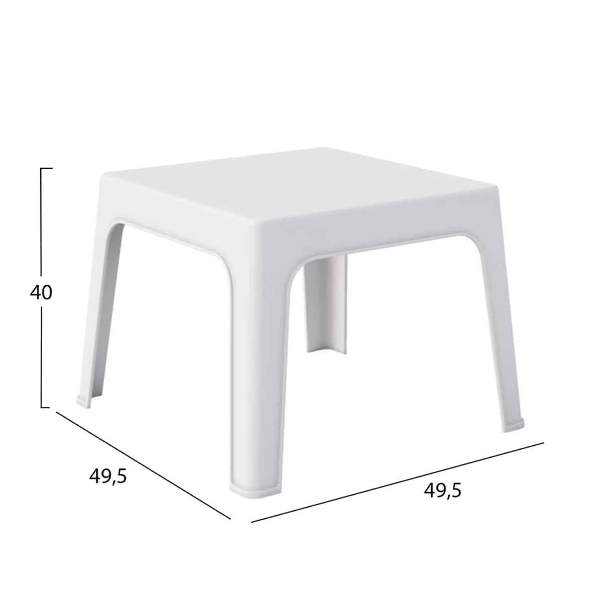 ΣΕΤ 3ΤΜΧ ΠΟΛΥΠΡΟΠΥΛΕΝΙΟΥ SLEEK HM21267.01 ΤΡΑΠΕΖΑΚΙ & 2 ΠΟΛΥΘΡΟΝΕΣ-ΛΕΥΚΟ - Image 3