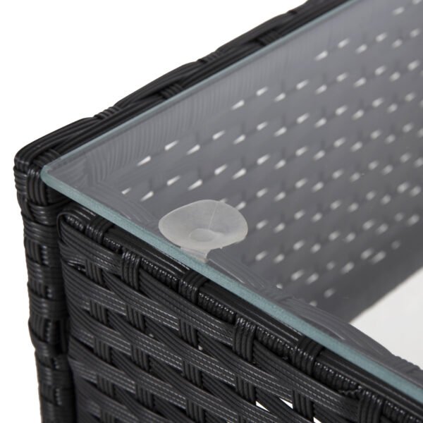 ΣΕΤ ΣΑΛΟΝΙ 4ΤΜΧ STASIA HM6089.01 ΣΥΝΘ.RATTAN ΜΑΥΡΟ-ΚΑΠΟΥΤΣΙΝΟ ΜΑΞΙΛΑΡΙΑ - Image 8