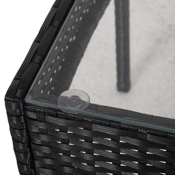 ΣΕΤ ΣΑΛΟΝΙ 4ΤΜΧ STASIA HM6089.04 ΣΥΝΘ.RATTAN ΜΑΥΡΟ-ΜΠΕΖ ΜΑΞΙΛΑΡΙΑ - Image 8