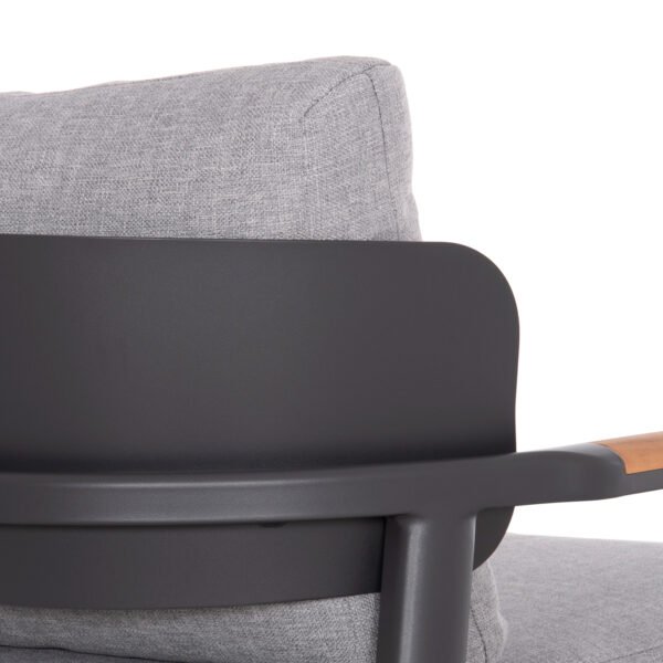 ΣΕΤ ΣΑΛΟΝΙ ΕΞ.ΧΩΡΟΥ 4ΤΜΧ ELARA ΗΜ6195.01 ΓΚΡΙ ΑΛΟΥΜΙΝΙΟ & OLEFIN-TEAK ΦΥΣΙΚΟ - Image 5