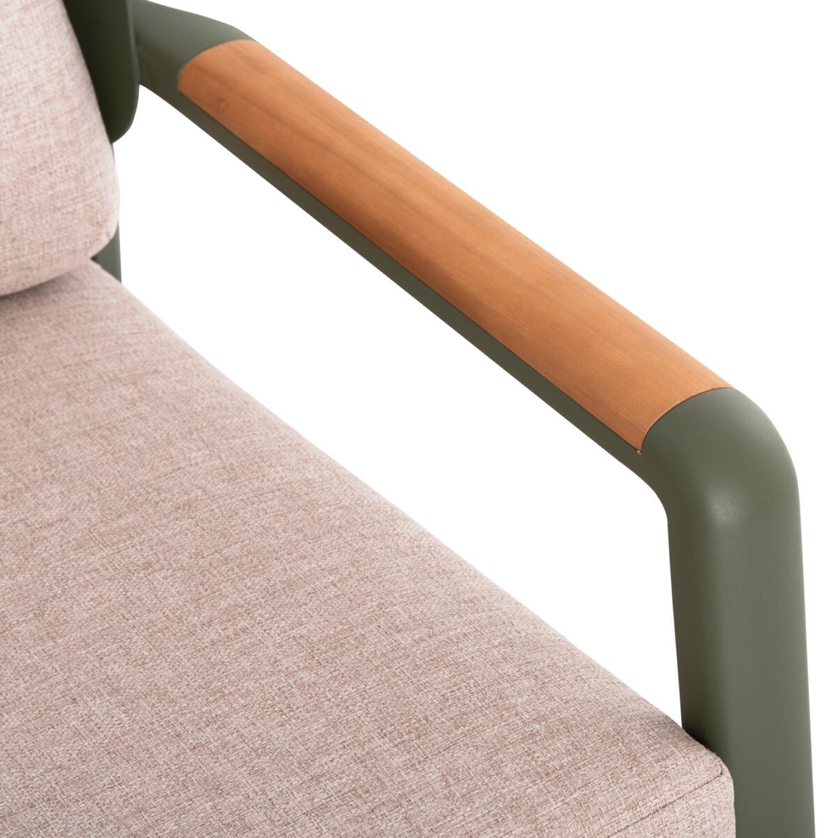 ΣΕΤ ΣΑΛΟΝΙ ΕΞ.ΧΩΡΟΥ 4ΤΜΧ ELARA HM6195.06 ΠΡΑΣΙΝΟ ΑΛΟΥΜΙΝΙΟ-ΜΠΕΖ OLEFIN-TEAK ΦΥΣΙΚΟ - Image 7