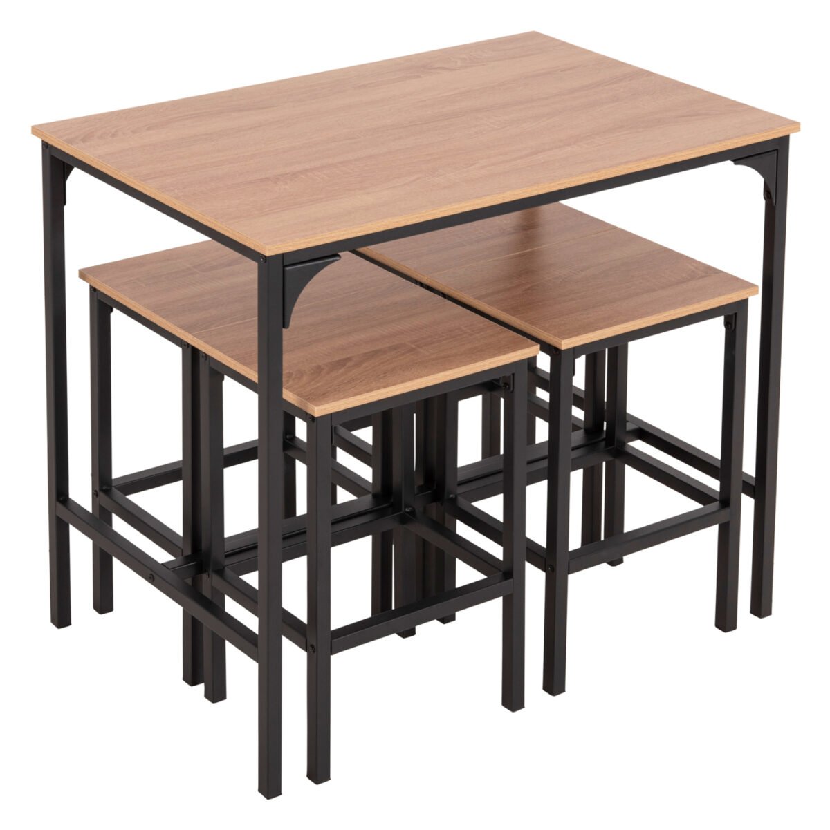 ΣΕΤ ΤΡΑΠΕΖΑΡΙΑ ΜΠΑΡ 5ΤΜΧ BOXY HM9882.01 ΜΑΥΡΟ ΜΕΤΑΛΛΟ-ΜΕΛΑΜΙΝΗ ΣΕ SONAMA - Image 4