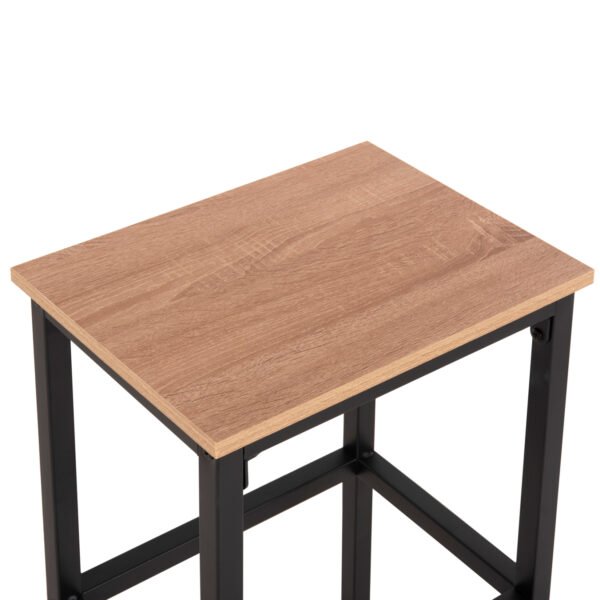 ΣΕΤ ΤΡΑΠΕΖΑΡΙΑ ΜΠΑΡ 5ΤΜΧ BOXY HM9882.01 ΜΑΥΡΟ ΜΕΤΑΛΛΟ-ΜΕΛΑΜΙΝΗ ΣΕ SONAMA - Image 6