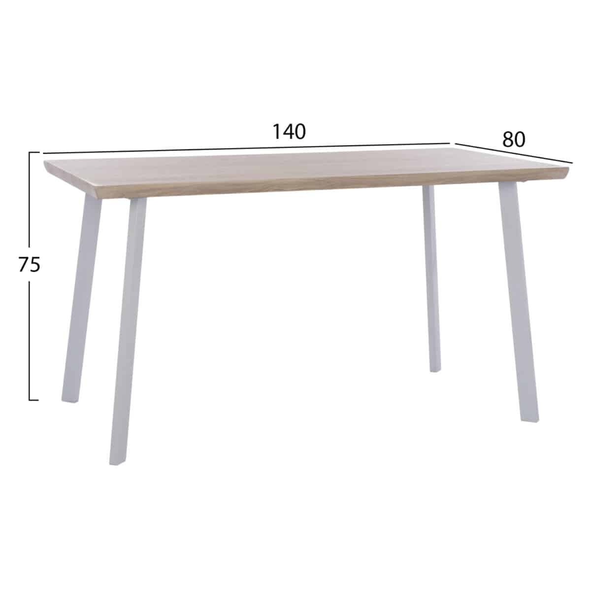 ΣΕΤ ΤΡΑΠΕΖΑΡΙΑΣ 5ΤΜΧ OFIRA HM10634 MDF TOP ΣΕ SONAMA--ΛΕΥΚΕΣ ΚΑΡΕΚΛΕΣ - Image 2