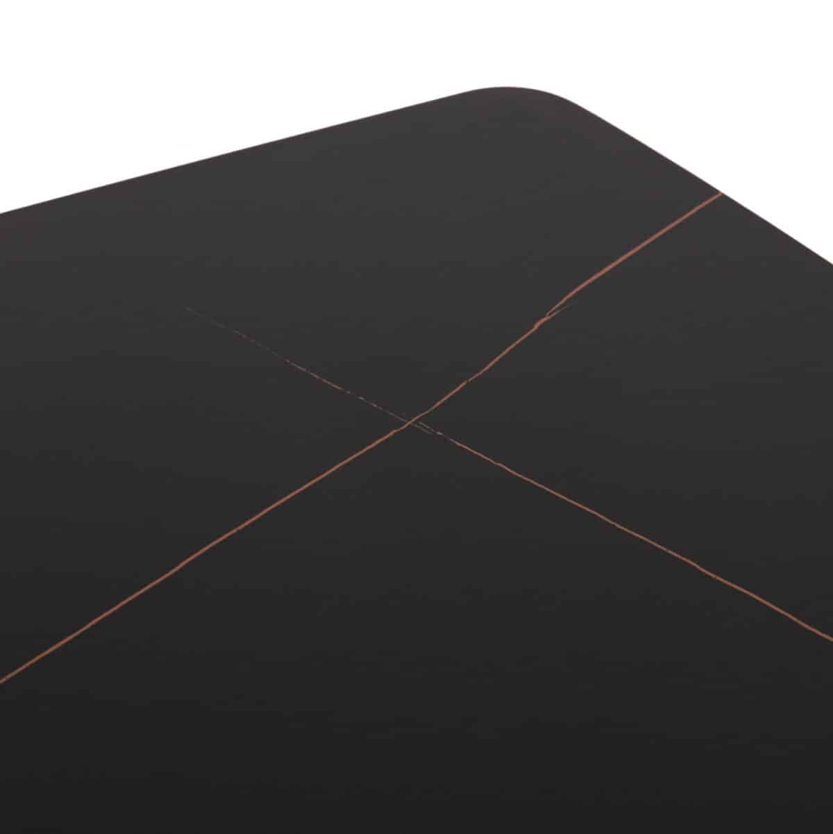 ΣΕΤ ΤΡΑΠΕΖΑΡΙΑΣ 5ΤΜΧ RAVEN HM21072.02 ΚΕΡΑΜΙΚΟ TOP ΜΑΥΡΟ ΜΑΡΜΑΡΟ & 4 ΚΑΡΕΚΛΕΣ - Image 5