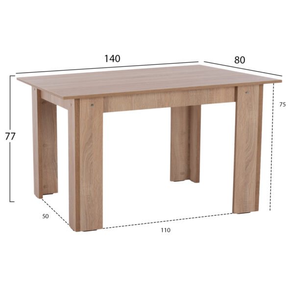 ΣΕΤ ΤΡΑΠΕΖΑΡΙΑΣ 5ΤΜΧ KELVIN HM21117 ΤΡΑΠΕΖΙ ΜΕ ΚΑΡΕΚΛΕΣ ΜΕΤΑΛΛΙΚΕΣ ΜΕ ΥΦΑΣΜΑ - Image 3