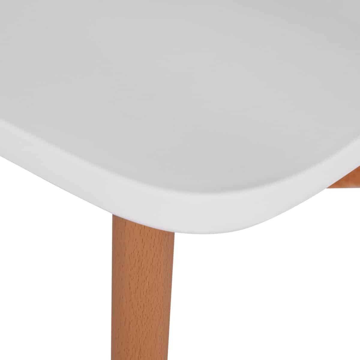 ΣΕΤ ΤΡΑΠΕΖΑΡΙΑΣ 5ΤΜΧ MINIMAL HM21172 MDF TOP ΣΕ ΛΕΥΚΟ-ΣΚΕΛΕΤΟΣ ΣΕ ΦΥΣΙΚΟ ΞΥΛΟΥ - Image 4