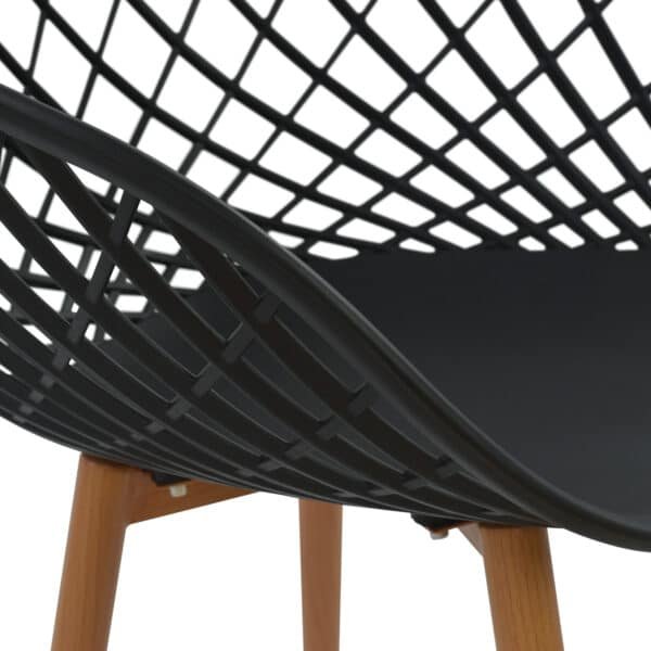 ΣΕΤ ΤΡΑΠΕΖΑΡΙΑΣ 5ΤΜΧ ARIADNE HM21174 MDF TOP & ΠΟΛΥΠΡΟΠΥΛΕΝΙΟ ΣΕ ΜΑΥΡΟ - Image 4