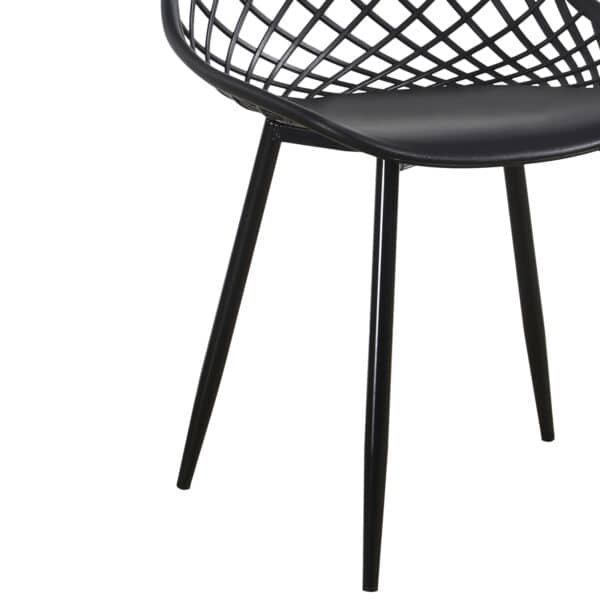 ΣΕΤ ΤΡΑΠΕΖΑΡΙΑΣ 5ΤΜΧ LIO HM21175 MDF TOP & ΠΟΛΥΠΡΟΠΥΛΕΝΙΟ ΣΕ ΜΑΥΡΟ - Image 6