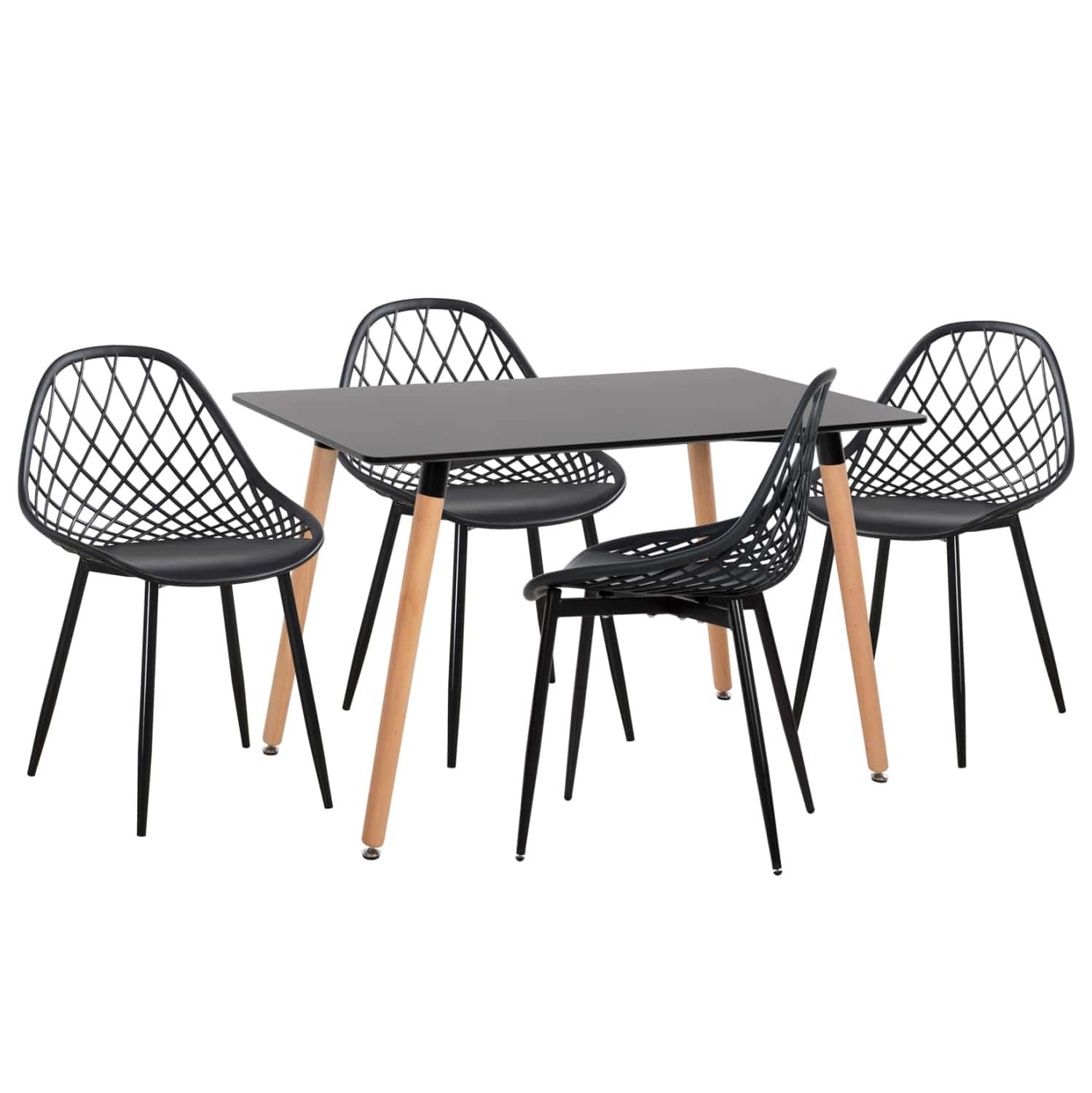 ΣΕΤ ΤΡΑΠΕΖΑΡΙΑΣ 5ΤΜΧ LIO HM21175 MDF TOP & ΠΟΛΥΠΡΟΠΥΛΕΝΙΟ ΣΕ ΜΑΥΡΟ ΣΕΤ ΤΡΑΠΕΖΑΡΙΑΣ 5ΤΜΧ LIO HM21175 MDF TOP & ΠΟΛΥΠΡΟΠΥΛΕΝΙΟ ΣΕ ΜΑΥΡΟ