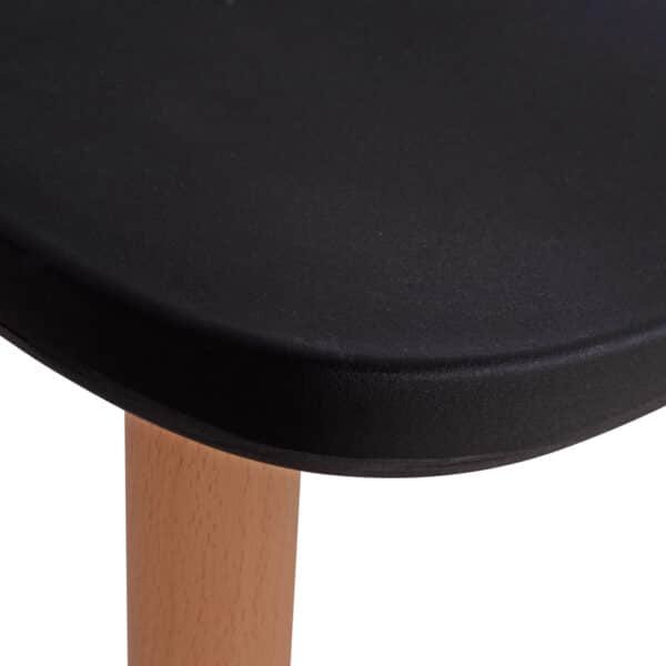 ΣΕΤ ΤΡΑΠΕΖΑΡΙΑΣ 5ΤΜΧ MINIMAL HM21178 MDF TOP ΣΕ ΜΑΥΡΟ-ΣΚΕΛΕΤΟΣ ΣΕ ΦΥΣΙΚΟ ΞΥΛΟΥ - Image 4