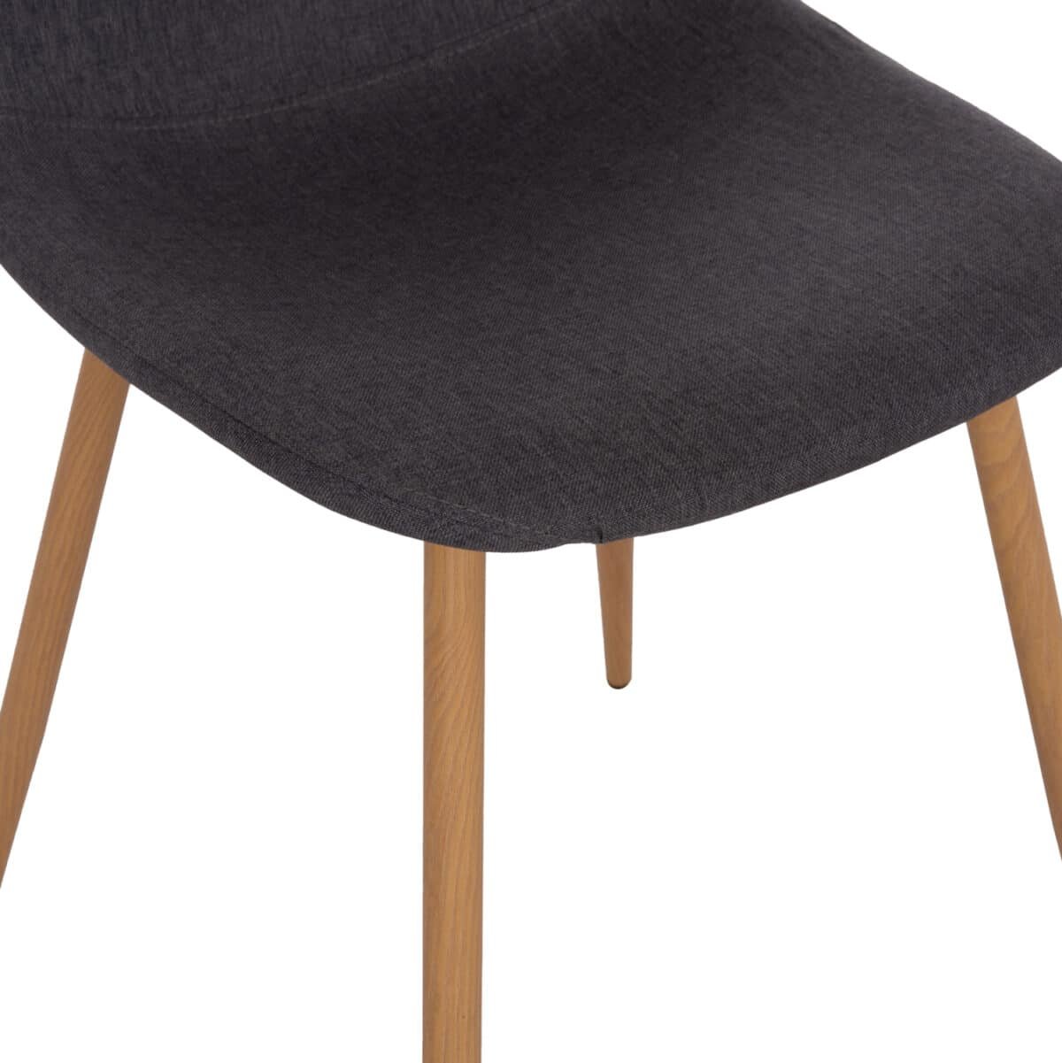 ΣΕΤ ΤΡΑΠΕΖΑΡΙΑΣ 5ΤΜΧ MINARDO HM21179 MDF TOP ΣΕ ΜΑΥΡΟ--ΣΚΟΥΡΟ ΓΚΡΙ ΥΦΑΣΜΑ - Image 5