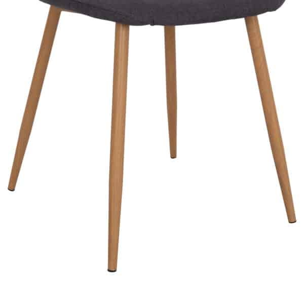 ΣΕΤ ΤΡΑΠΕΖΑΡΙΑΣ 5ΤΜΧ MINARDO HM21179 MDF TOP ΣΕ ΜΑΥΡΟ--ΣΚΟΥΡΟ ΓΚΡΙ ΥΦΑΣΜΑ - Image 7