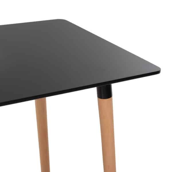 ΣΕΤ ΤΡΑΠΕΖΑΡΙΑΣ 5ΤΜΧ MINARDO HM21179 MDF TOP ΣΕ ΜΑΥΡΟ--ΣΚΟΥΡΟ ΓΚΡΙ ΥΦΑΣΜΑ - Image 8