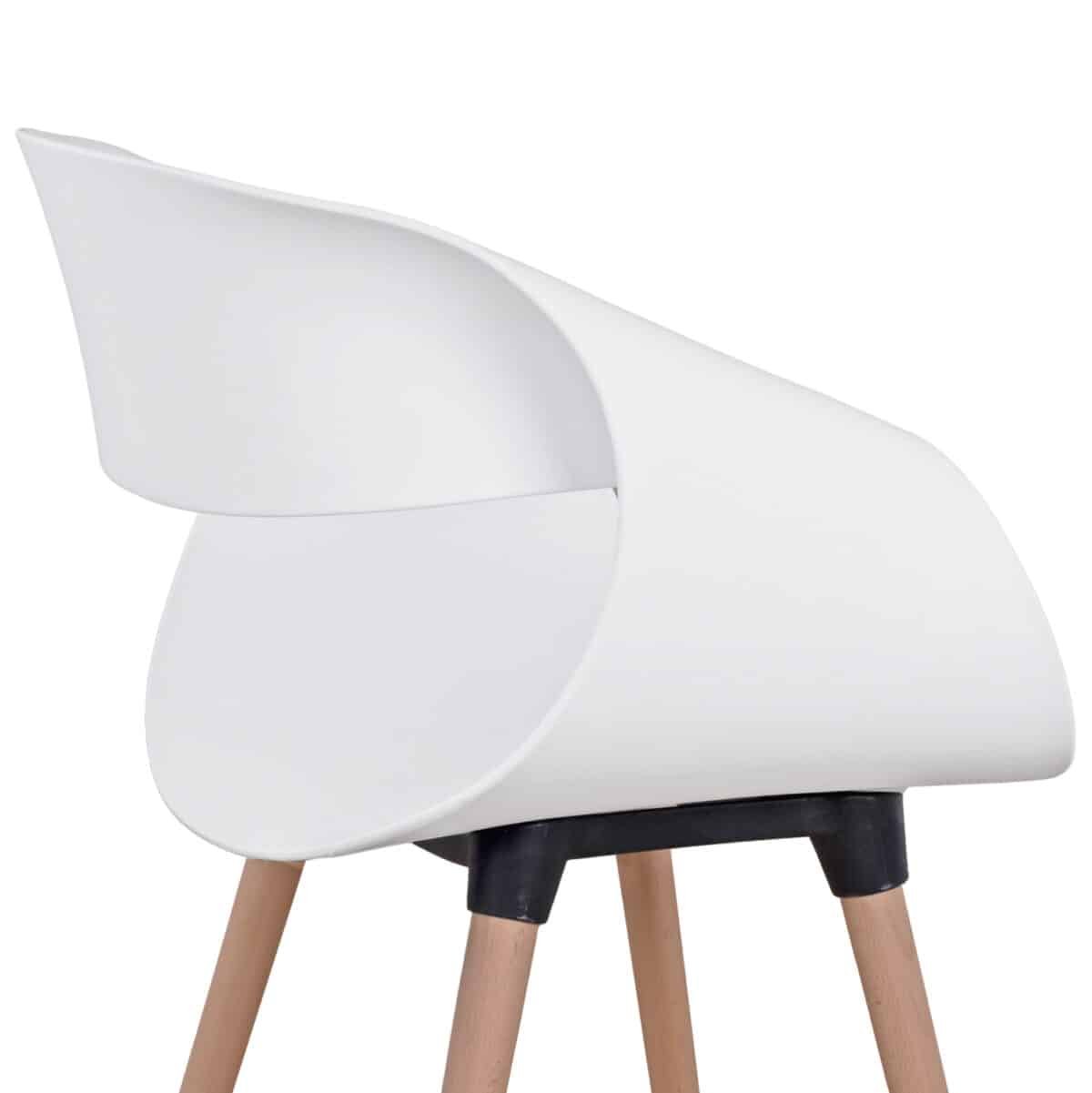 ΣΕΤ ΤΡΑΠΕΖΑΡΙΑΣ 5ΤΜΧ MAGGIE HM21186 MDF TOP & ΠΟΛΥΠΡΟΠΥΛΕΝΙΟ ΣΕ ΛΕΥΚΟ ΧΡΩΜΑ - Image 5