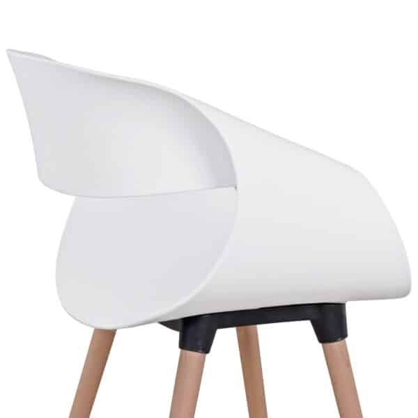 ΣΕΤ ΤΡΑΠΕΖΑΡΙΑΣ 5ΤΜΧ MAGGIE HM21186 MDF TOP & ΠΟΛΥΠΡΟΠΥΛΕΝΙΟ ΣΕ ΛΕΥΚΟ ΧΡΩΜΑ - Image 5