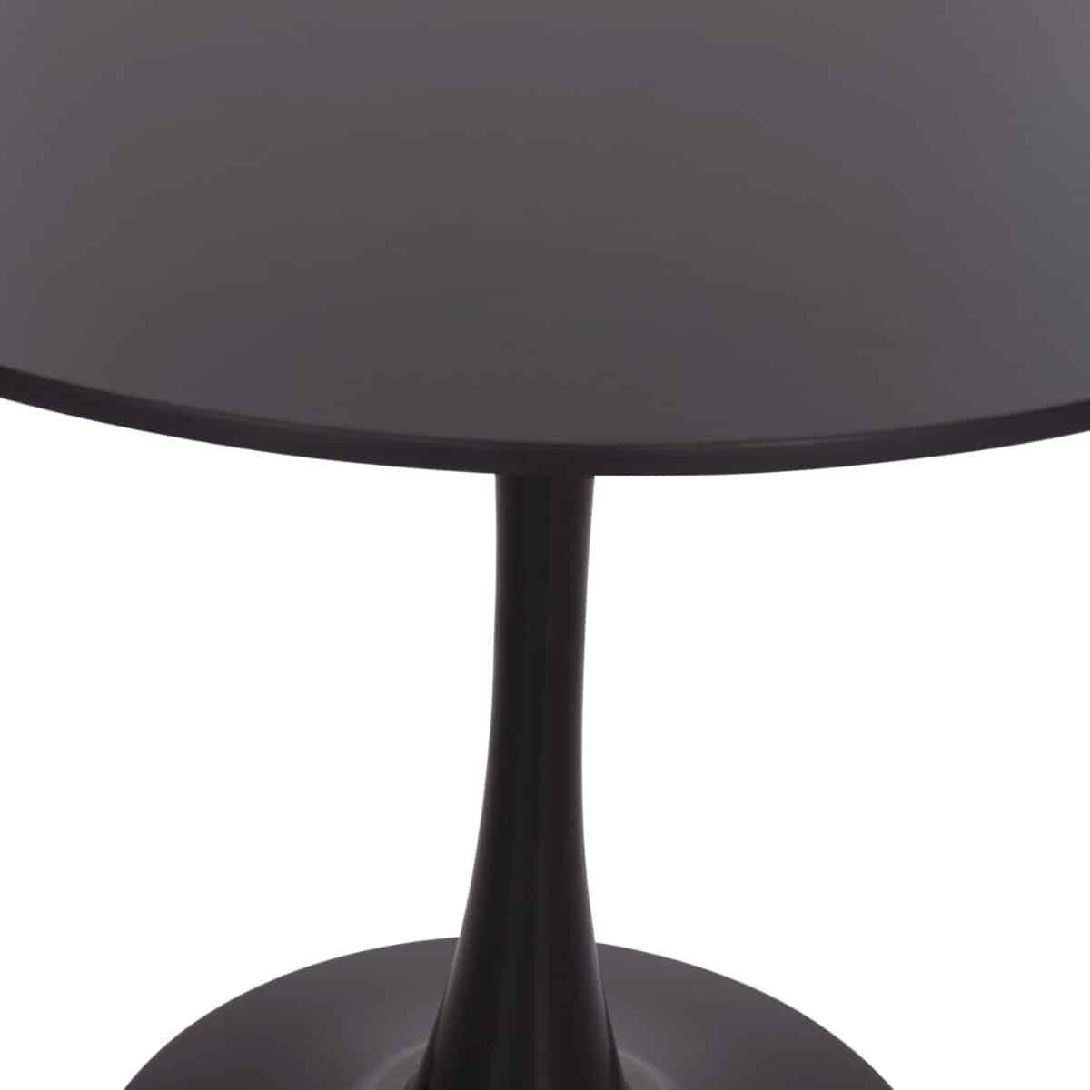 ΣΕΤ ΤΡΑΠΕΖΑΡΙΑΣ 5ΤΜΧ BROLIN HM21191 MDF TOP-ΜΕΤΑΛΛΙΚΑ ΠΟΔΙΑ-ΒΕΛΟΥΔΟ--ΜΑΥΡΟ - Image 6