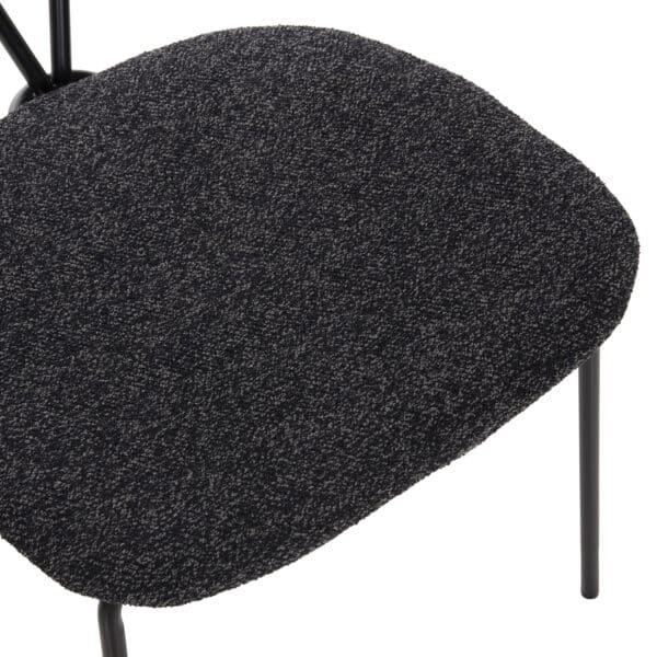 ΣΕΤ ΤΡΑΠΕΖΑΡΙΑΣ 5ΤΜΧ BROLIN HM21200 MDF TOP & ΜΕΤΑΛΛΟ ΜΑΥΡΟ-ΣΚΟΥΡΟ ΓΚΡΙ ΥΦΑΣΜΑ - Image 4