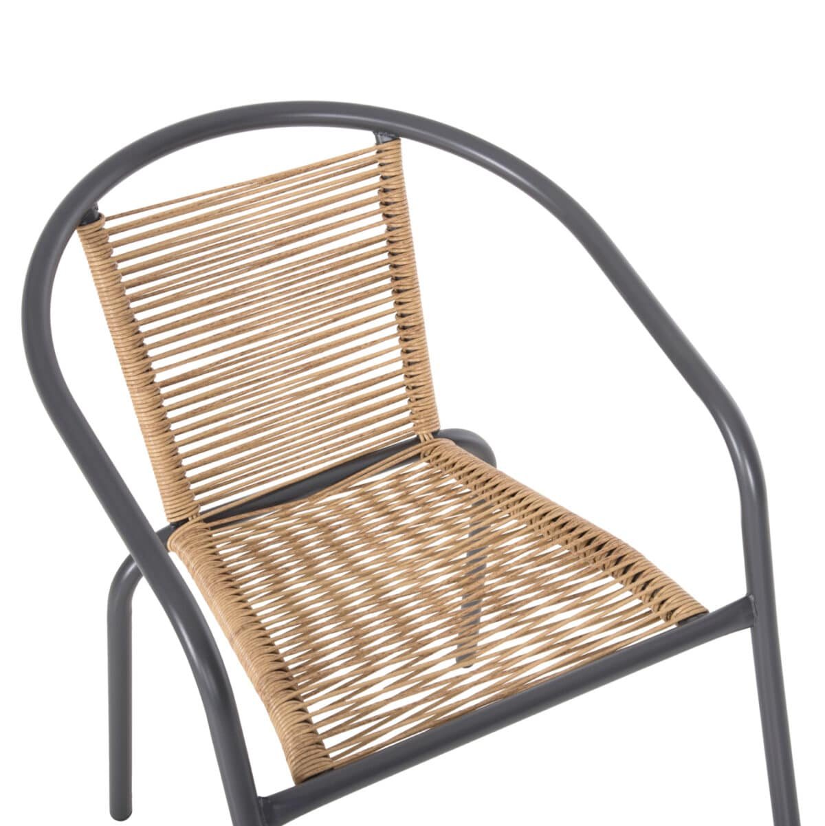 ΣΕΤ ΤΡΑΠΕΖΑΡΙΑΣ 5ΤΜΧ SWIFTER HM21222.01 ΚΑΡΕΚΛΕΣ ΜΕΤΑΛ.& ΤΡΑΠΕΖΙ 110x60 ΓΚΡΙ-ΦΥΣΙΚΟ - Image 4